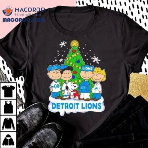 Detroit Lions X Snoopy The Peanuts Tree Christmas Shirt