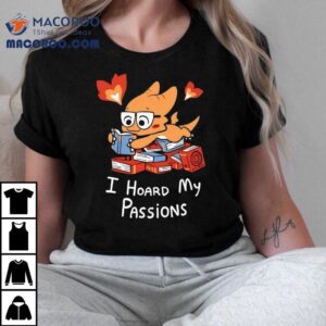 Dragon Reading Book I Hoard My Passions Tshirt