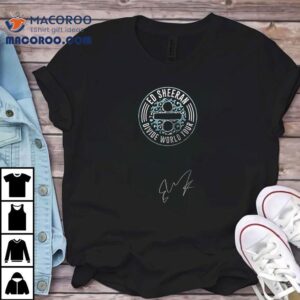 Ed Sheeran Divide World Tour Lineup Signature Tshirt