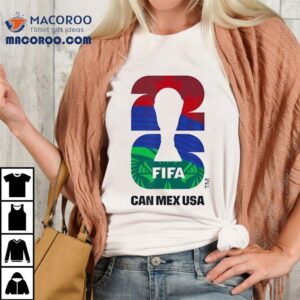 Fifa World Cup Can Mex Usa Trophy Logo Tshirt
