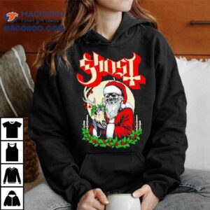 Ghost Father Skull Candle Santa Christmas Shirt