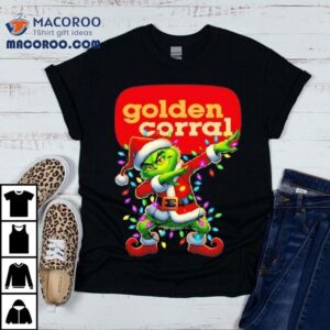 Golden Corral X Grinch Lights Dabbing Christmas Shirt