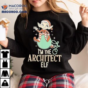 I’m The Architect Elf Costume Christmas Funny Shirt