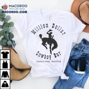Jackson Hole Wyoming Million Dollar Cowboy Bar Vintage Tshirt