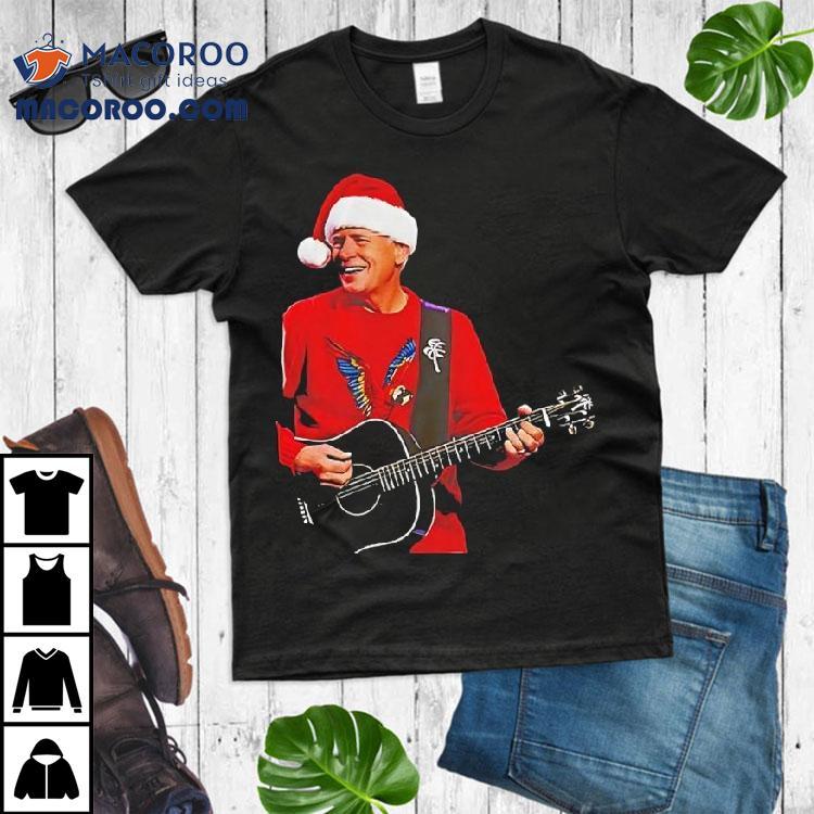Jimmy Buffett Playing Guitar Merry Christmas Shirt Jimmy Buffett Playing Guitar Merry Christmas Shirt