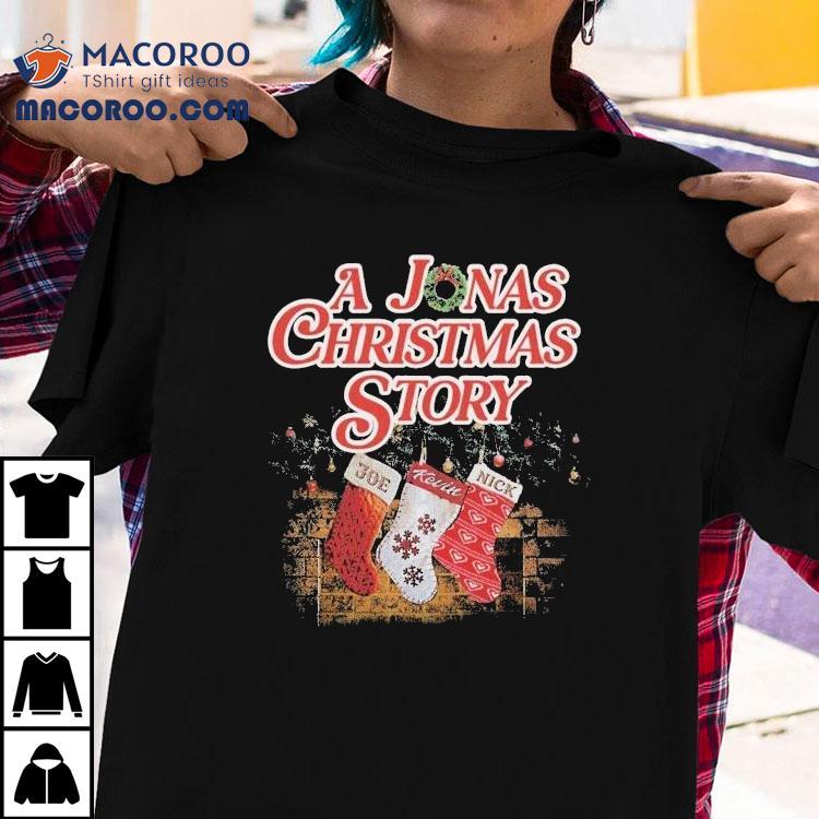 Jonas Brothers A Jonas Christmas Story Joe Kevin Nick Socks Shirt Jonas Brothers A Jonas Christmas Story Joe Kevin Nick Socks Shirt