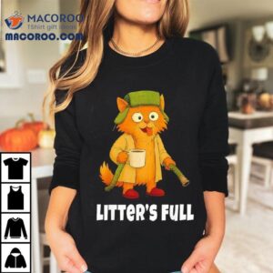 Litter’s Full Christmas Vacation Funny Cat Shirt