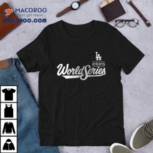 Los Angeles Dodgers Yoshinobu Yamamoto World Series Name And Number Tshirt