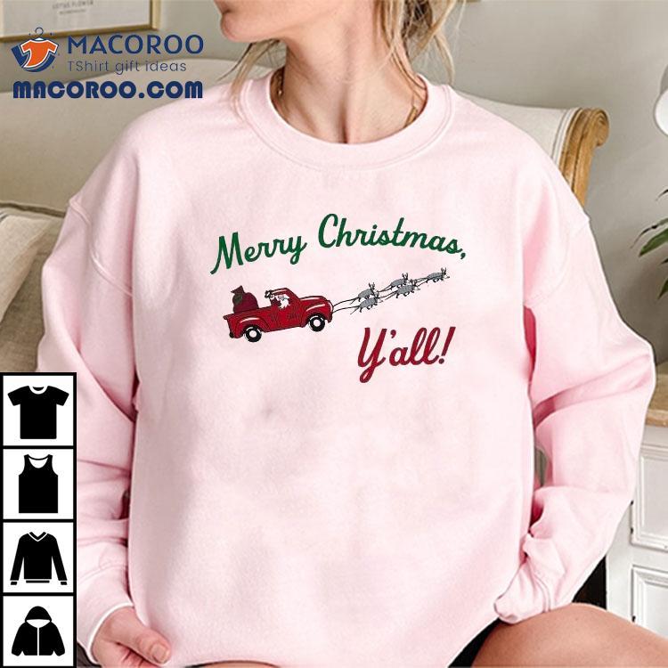 Merry Christmas Y’all Reindeer Shirt Merry Christmas Y’all Reindeer Shirt