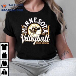 Minnesota Golden Gophers Stack Logo Volleyball Powerblend Tshirt