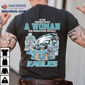 Never Underestimate A Woman Who Understands Football And Lovers Philadelphia Eagles Tshirt