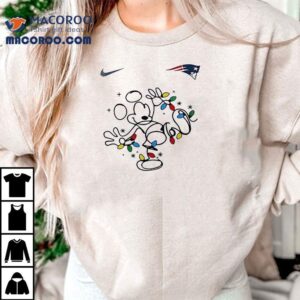 New England Patriots X Mickey Mouse Believe In The Magic Of Christmas Shirt New England Patriots X Mickey Mouse Believe In The Magic Of Christmas Shirt