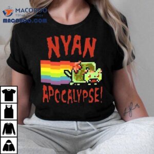 Nyan Apocalypse Cat Pixel Shirt