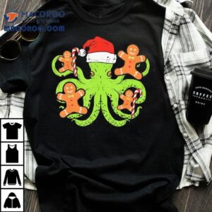 Octopus Christmas Gingerbread Shirt