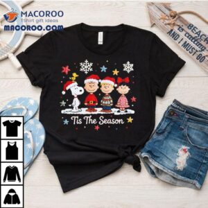 Peanuts Characters Tis The Season Christmas Shirt