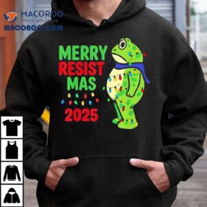 Portland Frog Merry Resistmas 2025 Light Shirt
