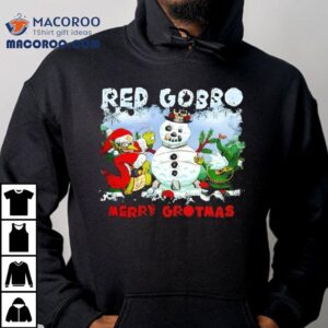 Red Gobbo Merry Grotmas Christmas Shirt