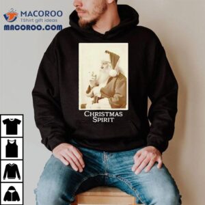 Santa Claus Smoking Merry Christmas Spirit Shirt