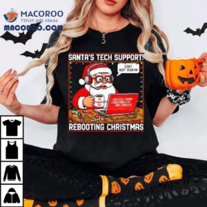 Santa’s Tech Support Rebooting Christmas Shirt