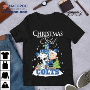 Snoopy And Charlie Brown The Peanuts X Indianapolis Colts Merry Christmas Begins With Christ Shirt Snoopy And Charlie Brown The Peanuts X Indianapolis Colts Merry Christmas Begins With Christ Shirt