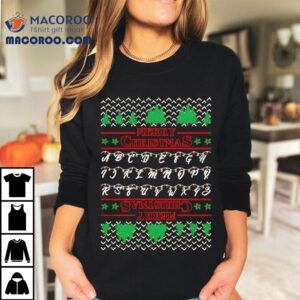 Stranger Things Upsdie Down Christmas Shirt