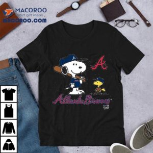 The Atlanta Braves Snoopy Charlie Brown Woodstock The Peanuts Tshirt