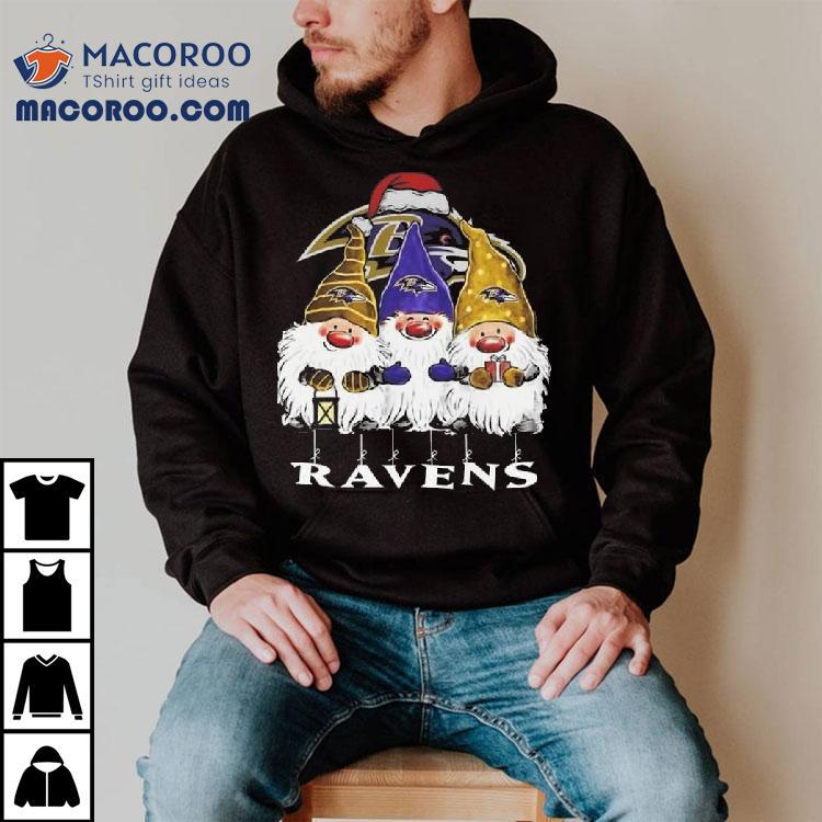 The Gnomes X Baltimore Ravens Merry Christmas 2025 Shirt The Gnomes X Baltimore Ravens Merry Christmas 2025 Shirt