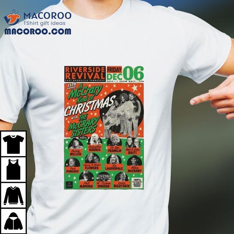 The Mccrary Sisters Dec 6 2024 Riverside Revival In Nashville Tn Shirt The Mccrary Sisters Dec 6 2024 Riverside Revival In Nashville Tn Shirt
