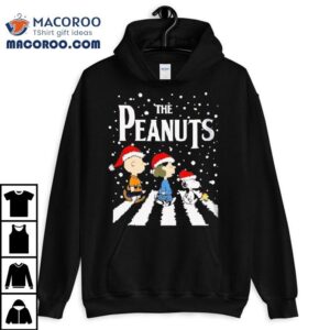 The Peanuts Characters Christmas Abbey Road Shirt