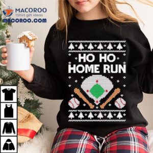 Tstars Ho Ho Home Run Ugly Christmas Shirt
