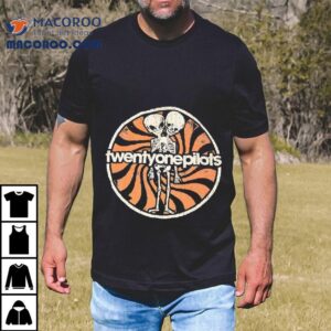 Twenty One Pilots Back To Back Headed Skeleton Tshirt