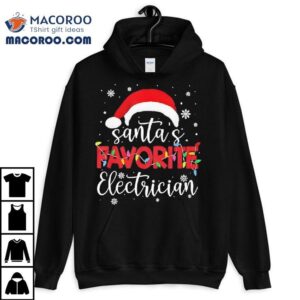Ugly Christmas Santas Favorite Electrician Shirt Ugly Christmas Santas Favorite Electrician Shirt