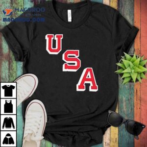 Usa Hockey Diagonal Graphic Shirt
