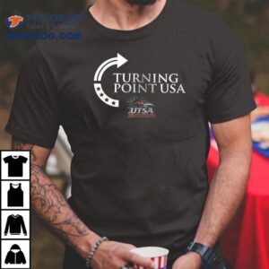 Utsa Roadrunners X Ut San Antonio X Charlie Kirk Turning Point Usa Logo Shirt