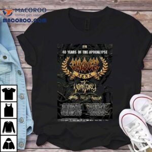 Vader 40 Years Of The Apocalypse Tour 2023 Shirt