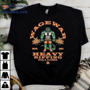 Wage War Heavy Riffing Ocala Florida Est 2013 Gator Shirt