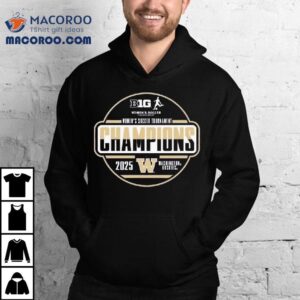 Washington Huskies 2025 Big Ten Women’s Soccer Tournament Champions Locker Room Shirt