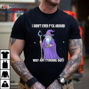 Wizard I Didn’t Even Fuck Around Why Am I Finding Out Shirt
