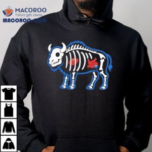 X-ray Buffalo Skeleton With Football And Food Shirt