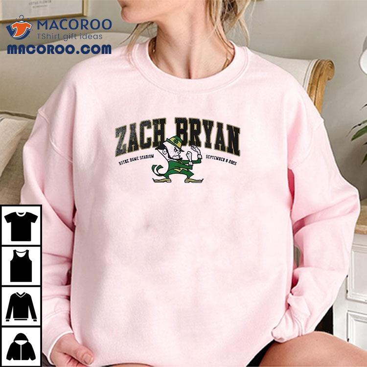 Zach Bryan X Notre Dame Fighting Irish Stadium Logo Shirt Zach Bryan X Notre Dame Fighting Irish Stadium Logo Shirt
