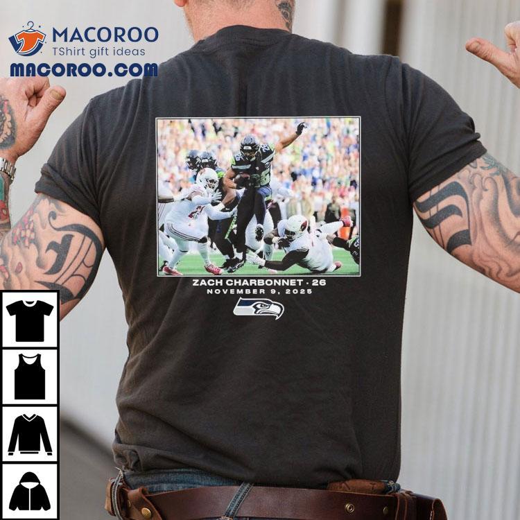 Zach Charbonnet Seattle Seahawks November 9 2025 Nfl Flash Features Week 10 Shirt Zach Charbonnet Seattle Seahawks November 9 2025 Nfl Flash Features Week 10 Shirt