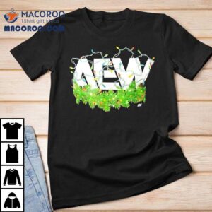 Aew Decorated Christmas Lights Graphic Shirt