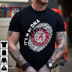 Alabama Crimson It’s In My Dna Fingerprint Shirt