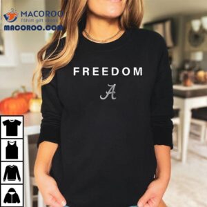 Alabama Crimson Tide X Charlie Kirk Freedom Logo Shirt