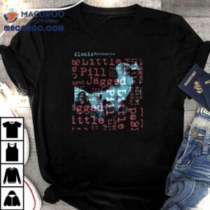 Alanis Morissette Jagged Little Pill Portrait Text T-shirt