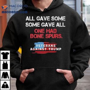 All One Had Bone Spurs Veterans Against Trump Shirt