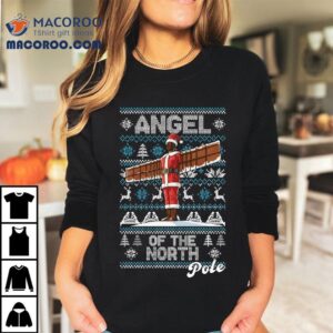 Angel Of The North Pole Christmas T-shirt