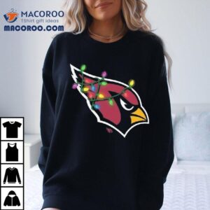 Arizona Cardinals Primary Logo Holiday Lights 2025 Shirt