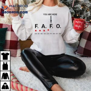 Around And Find Out Fafo You Are Here Graph Shirt