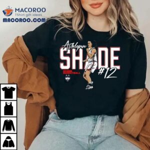Ashlynn Shade #12 Uconn Huskies Women’s Basketball Caricature Shirt